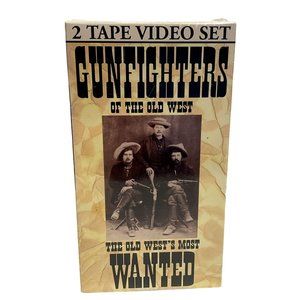 NIB GUNFIGHTERS OF THE OLD WEST BILLY THE KID WYATT EARP VHS 2 CASSETTES